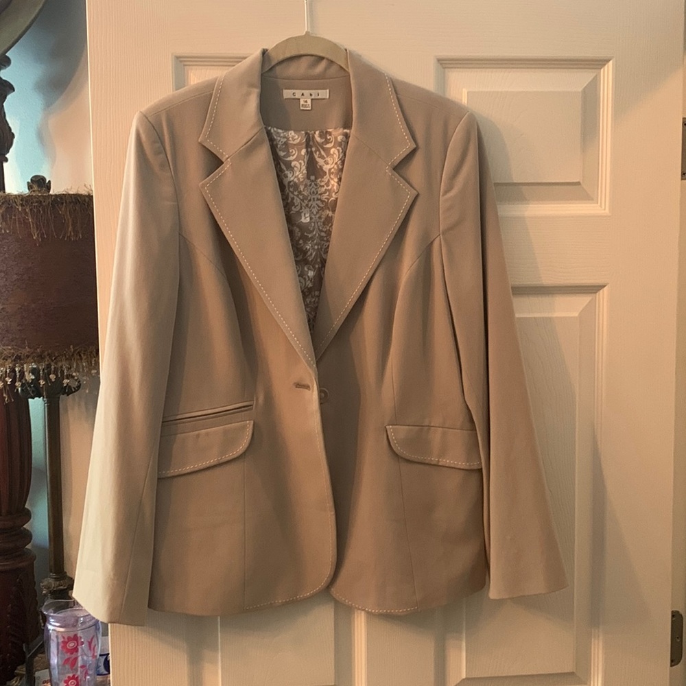 Cabi beige jacket. It is beautiful